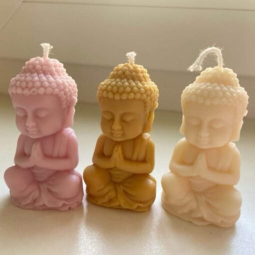 Vedini Buddha Design Candle Mold Soap Mold Resin Craft Decorating Craft Molds 3D Silicone Mold Jkb- 171 - Image 3