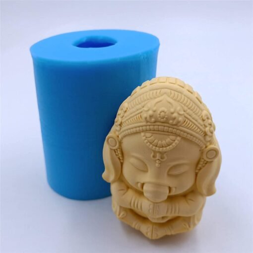 Vedini 3D Ganesh Soap Candle Mold Ganesha Silicone Mold JKB-177 - Image 5