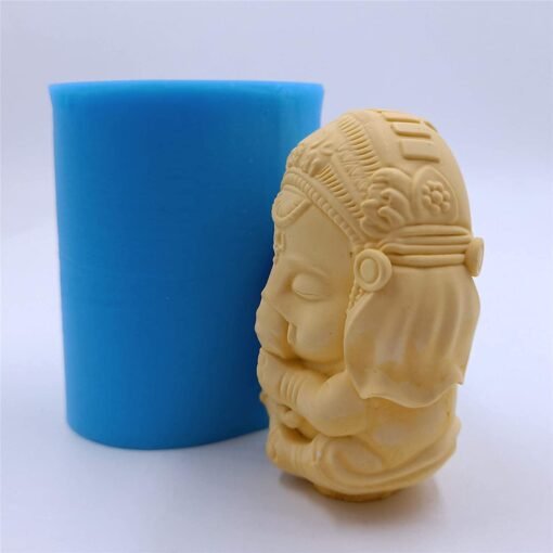 Vedini 3D Ganesh Soap Candle Mold Ganesha Silicone Mold JKB-177 - Image 6