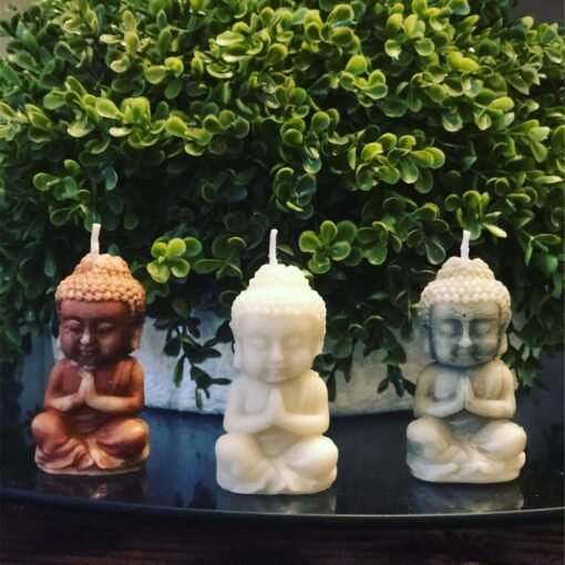 Vedini Buddha Design Candle Mold Soap Mold Resin Craft Decorating Craft Molds 3D Silicone Mold Jkb- 171 - Image 2