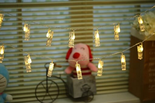 Vedini 20 Photo Clips Battery String Light(Pack of 1, Plastic, Led, ) 1004 - Image 2
