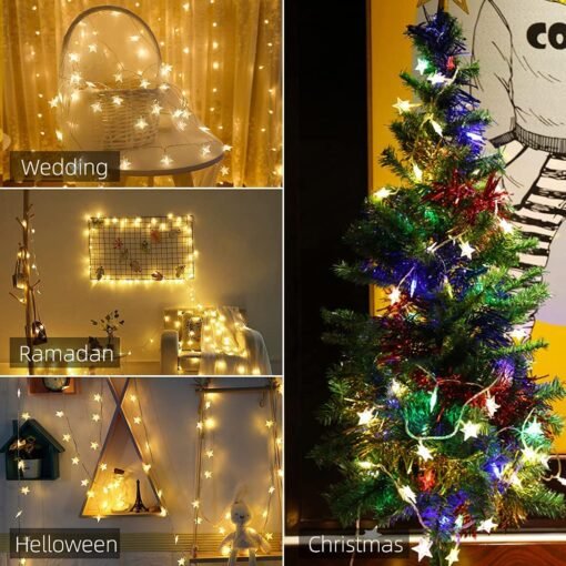 Vedini 20 Star Led Small Light with Plug for Indoor Outdoor Decoration JKB 1006 - Image 5