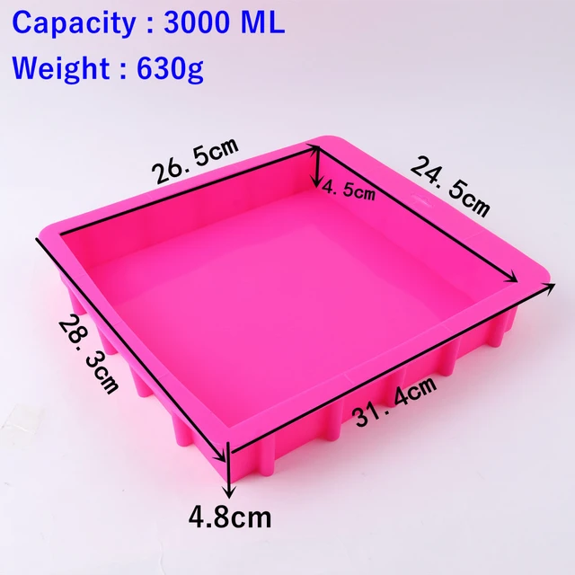 Vedini 3000ml silicone Loaf mold handmade soap silicone Mold