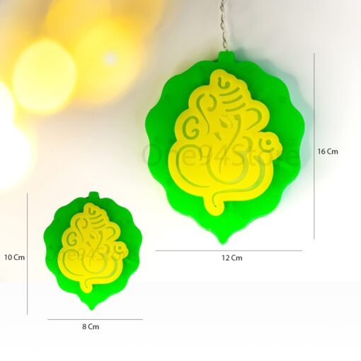 Vedini Ganesh Curtain LED Diwali Lights 114 LED 3 Meter Curtain String Lights Window Curtain Led Lights for Decoration with 8 Flashing Mode for Festival Home (6+6 Ganesh Curtain, Warm White) jkb-1018 - Image 2