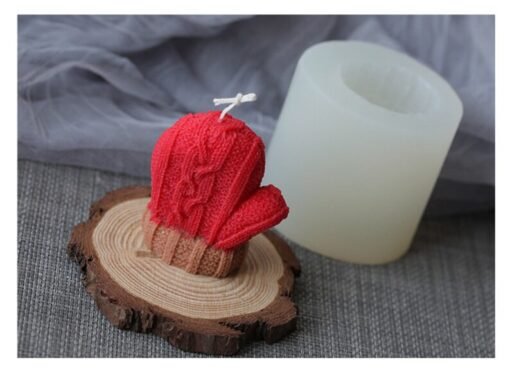 Vedini Gloves Candle Mold,Christmas Woolen Texture Cecorative Epoxy Resin Mold,Plaster Silicone Aromatherapy Handmade Soap Pendant Keychain Mold no SCM 183 - Image 4