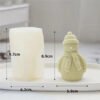 Christmas Snowman Candle Moulds Soft Scented Candle Mold Wax Snowman