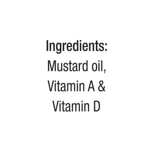 Hamdard Kachi Ghani Mustard Oil - Rich In Vitamin A & D, Omega Fatty Acids, Boosts Overall Health, 1 L Pet Bottle - Image 2