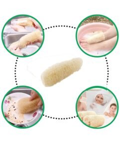 Alternative view of Vedini Natural Loofah| Pack 3| Loofa Bath Sponge Body Face Exfoliating Scrubber Luffa Shower Dish Scouring
