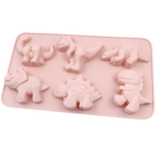 Vedini 6 Cavity dinosaur shape silicone cake mold silicone candle molds soap mold silicone candle resin candle JKB-738 - Image 3