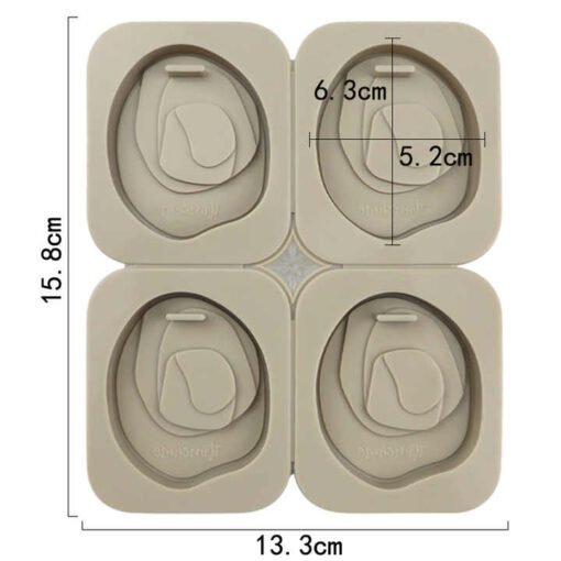 Vedini 4 Cavity 3D heart shape silicone Hanging And Wax Tablet cake mold soap candle silicone mold JKB-722 - Image 5