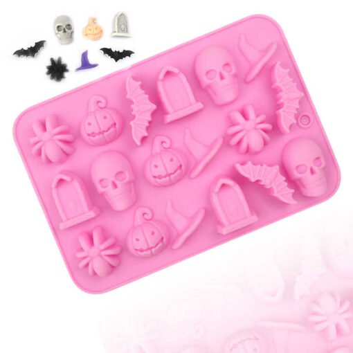 18 Cavity Halloween skeleton Mold