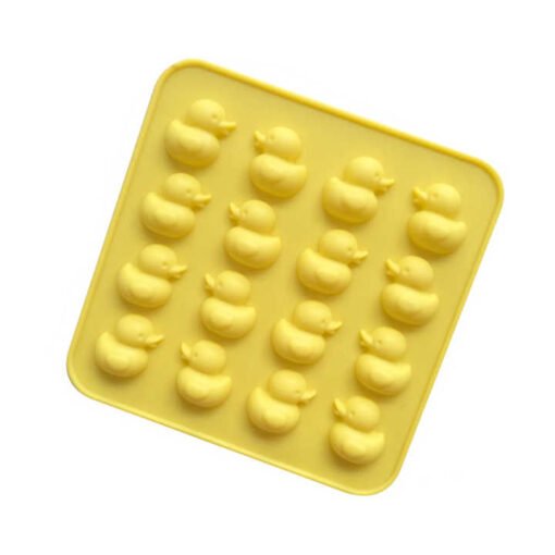 Vedini 16 Cavity duck shape silicon chocolate mold Yellow Duck Silicone Chocolate Fondant Mold JKB-701 - Image 4