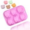 6 Cavity different face bear Mold