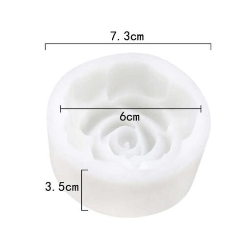 Vedini 3d silicone single rose flower shape resin mold silicone hand made mold JKB-696 - Image 5