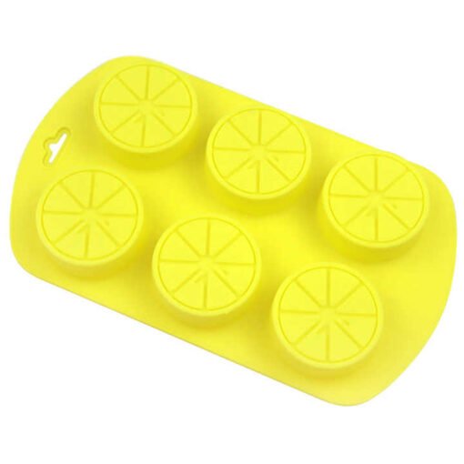 Vedini 6 Cavity fruit lemon shape silicone cake mold JKB-712 - Image 2