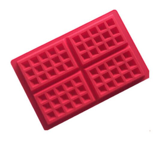 Vedini 4 square waffle silicone cake mold handmade baking biscuit mold high temperature resistant muffin mold JKB-725 - Image 5