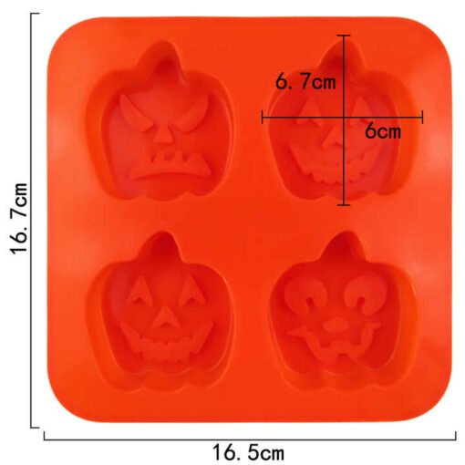 Vedini 4 Cavity Halloween Bat ghost shape silicone cake mold silicone candle mold (65 gm approx) JKB-702 - Image 4