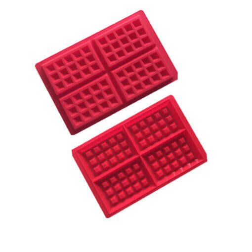 Vedini 4 square waffle silicone cake mold handmade baking biscuit mold high temperature resistant muffin mold JKB-725 - Image 4