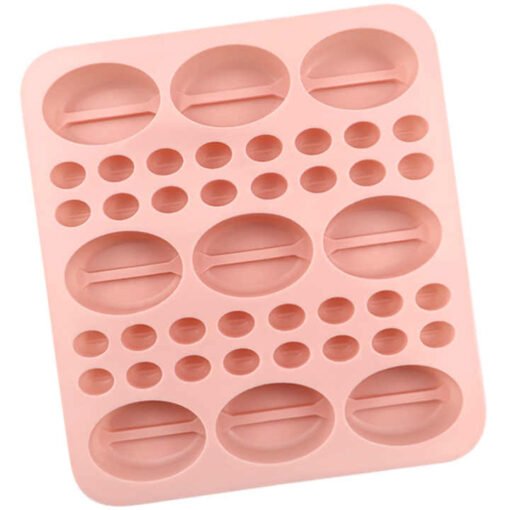 Vedini Big small coffee bean shape mixed chocolate silicone mold resin candy cookie mold JKB-710 - Image 2