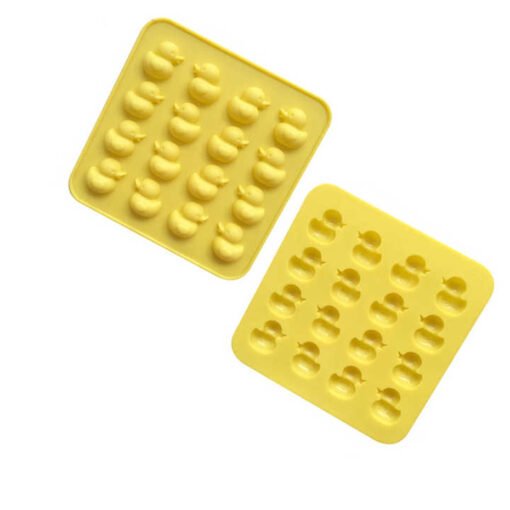 Vedini 16 Cavity duck shape silicon chocolate mold Yellow Duck Silicone Chocolate Fondant Mold JKB-701 - Image 2