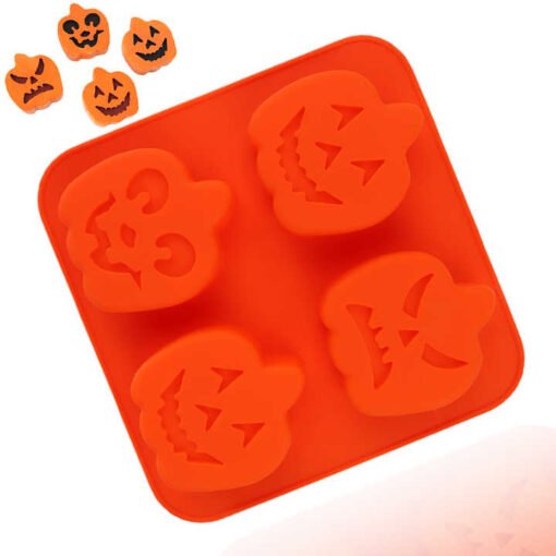 Vedini 4 Cavity Halloween Bat ghost shape silicone cake mold silicone candle mold (65 gm approx) JKB-702 - Image 5