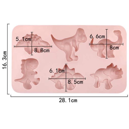 Vedini 6 Cavity dinosaur shape silicone cake mold silicone candle molds soap mold silicone candle resin candle JKB-738 - Image 7