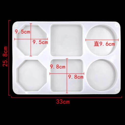 Vedini 6 cavity 3 kind shape round square Chess mold DIY Baking dropping mold resins mold JKB-699 - Image 5