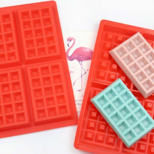 Vedini 4 square waffle silicone cake mold handmade baking biscuit mold high temperature resistant muffin mold JKB-725 - Image 6