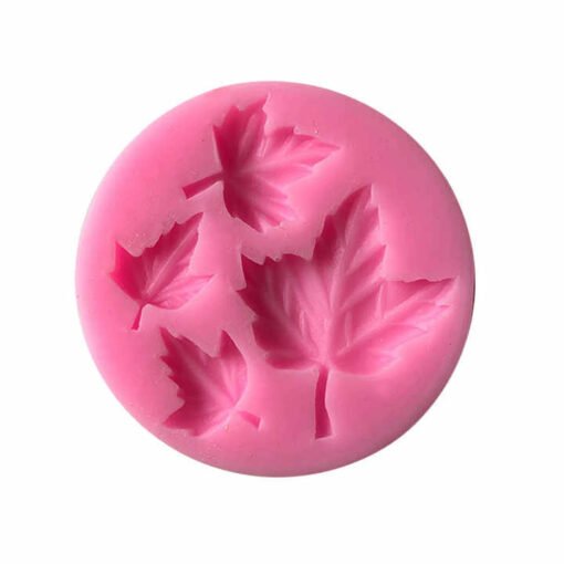Vedini 4 Cavity 3d maple leaf cupcakes candy fondant chocolate molds silicone mold JKB-720 - Image 3