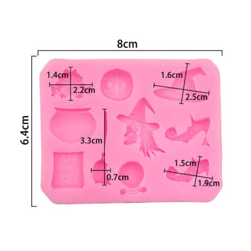 Vedini Silicone chocolate mold with Halloween shape. silicone sugar lace mould, JKB-708 - Image 2