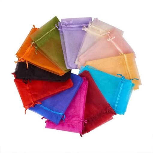 Vedini Potli Bags Wedding Return Gift Favor Dryfruit Packing Pouch Potli, Organza potli bag - Image 2