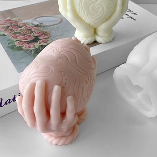 Vedini Holding Heart Candle Silicone Mold Cake Chocolate Fondant Mould DIY Epoxy Resin Mould Jewelry Making Home Decorations JKB397M - Image 4