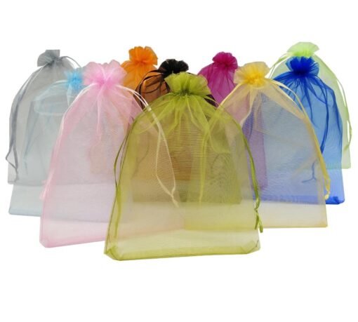 Vedini Potli Bags Wedding Return Gift Favor Dryfruit Packing Pouch Potli, Organza potli bag - Image 3