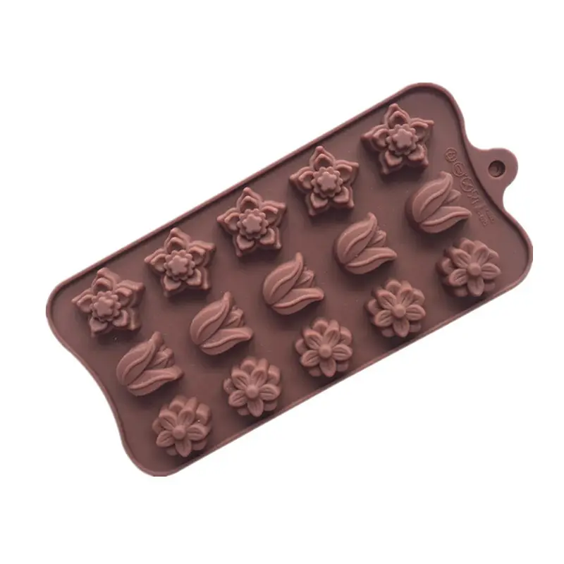 Vedini 15 Cavity Different Flower Tulip Shape Silicon Resin Mold JKB-734 - Image 5