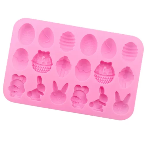 Vedini Easter silicone chocolate mold with egg and rabbit shape Kitchen baking utensils soap mold JKB-758 - Image 4