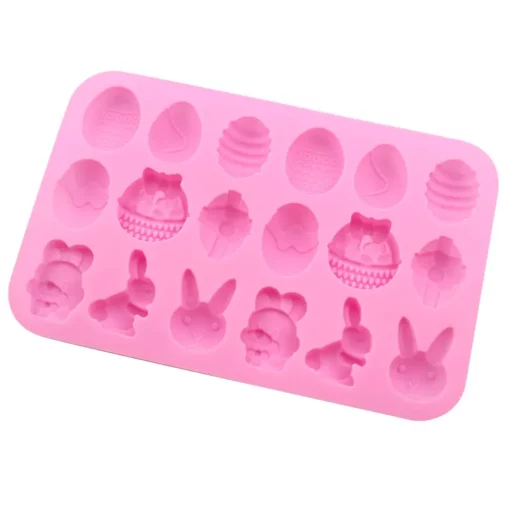 Vedini Easter silicone chocolate mold with egg and rabbit shape Kitchen baking utensils soap mold JKB-758 - Image 6