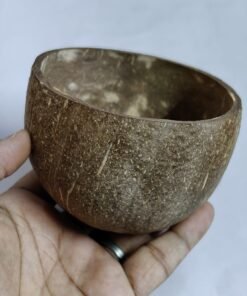 Coconut Shell Bowl Halves Natural Creative Eco-Friendly Reusable Matt Finish Dispatch after 6 days - 200-250ml Round, Pack of 50 pcs