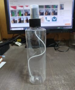 Vedini Clear Tall Square Bottle (PCR/PET) & 24mm Lotion/Hand Wash/Facewash Pump 200ml