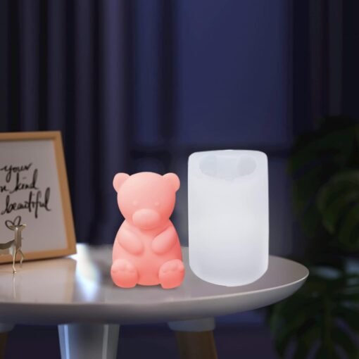 Vedini Teddy Small Candle Silicone Mold WCM-286 - Image 2