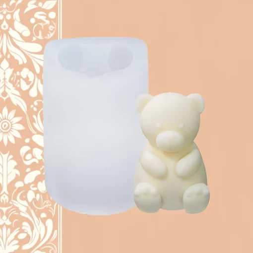 Vedini Teddy Small Candle Silicone Mold WCM-286 - Image 5