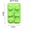 Vedini 6 Cavity Santa Claus, Christmas Tree, Bell Stocking Silicone Mold JKB-671 - Image 2