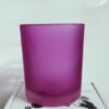 Red Color Frosted Glass Jars