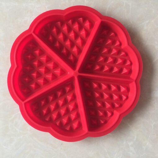 Heart shape Waffle Silicone Molds