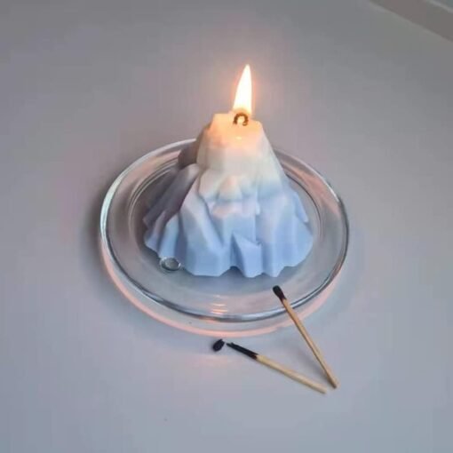 Vedini Iceberg Candle Silicone Molds for Making Candle Ice block Cake Resin Pillar Aromatherapy Candles Wax Soap Flower Specimen Clay Craft JKB-220 - Image 5