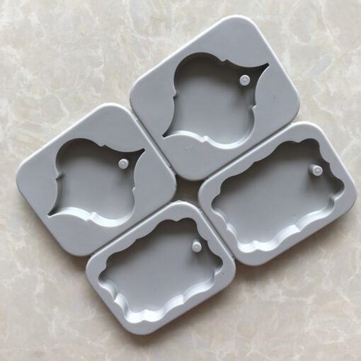 Vedini 4 Cavity Doorplate silicone mold Detachable hanging wax mold jkb-2041 - Image 4