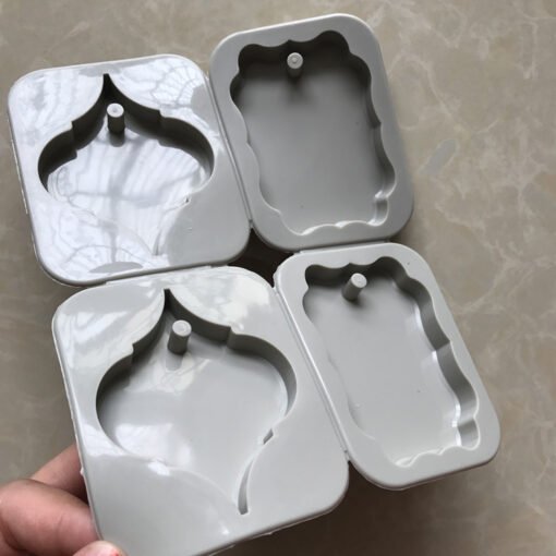 Vedini 4 Cavity Doorplate silicone mold Detachable hanging wax mold jkb-2041 - Image 5