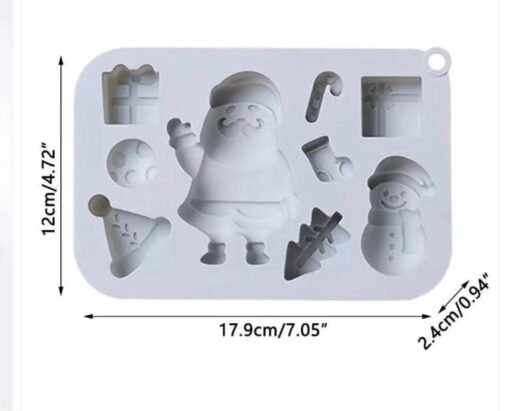 Vedini 9 Cavity Snowman Silicone Baking Tools Fondant Mold Merry Christmas Mold jkb-2050 - Image 4