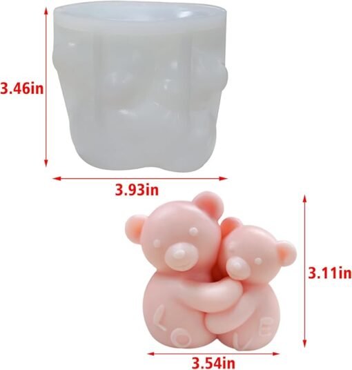 3D Bear Candle Molds