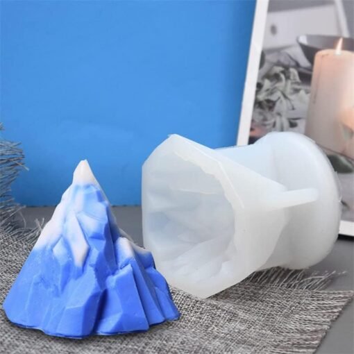 Vedini Iceberg Candle Silicone Molds for Making Candle Ice block Cake Resin Pillar Aromatherapy Candles Wax Soap Flower Specimen Clay Craft JKB-220 - Image 4