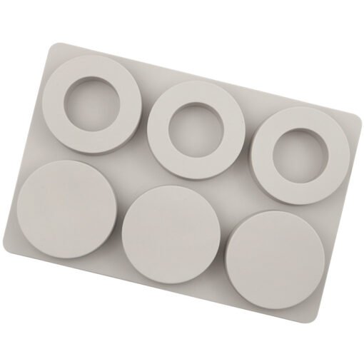 Vedini 6 Cavity Silicone Wax Mold, Round Ring Resin Jewelry Molds Making with Hanging Mold jkb-2009 - Image 5